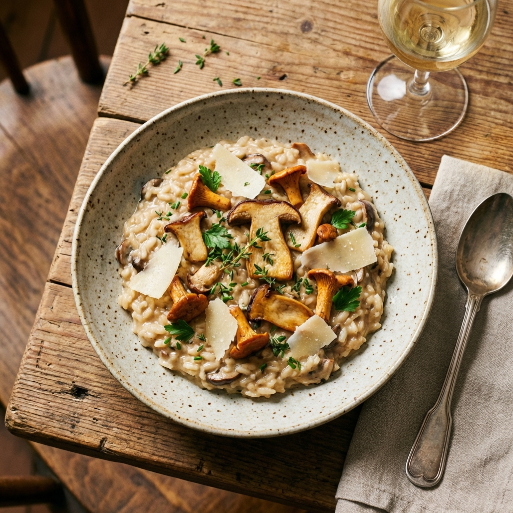Risotto de Champiñones Silvestres