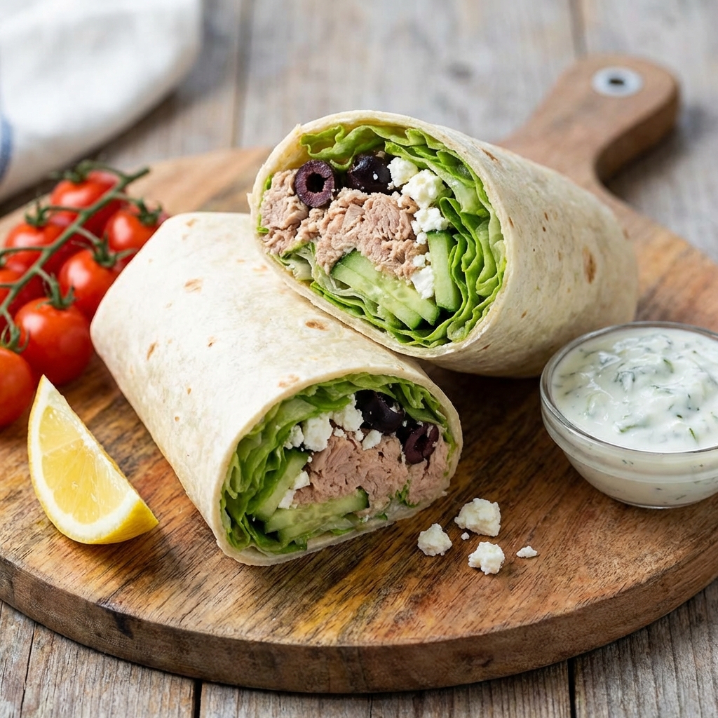 Wrap Mediterráneo de Atún
